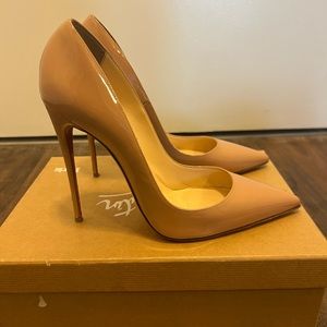 100% AUTHENTIC NUDE SO KATE LOUBOUTIN SO KATE PUMP